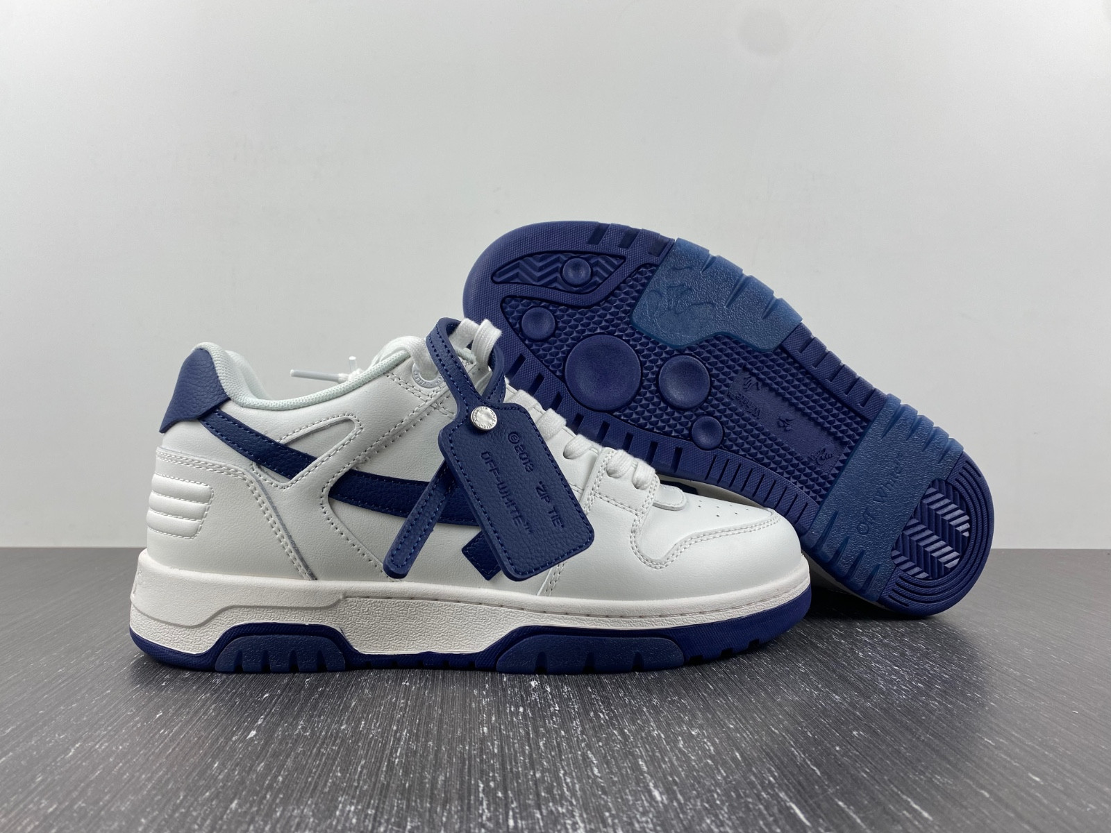 of™ c/o virgil abloh out of office low-top leather sneakers ‘ooo“ of™ c/o virgil abloh out of office low-top leather sneakers ‘ooo“