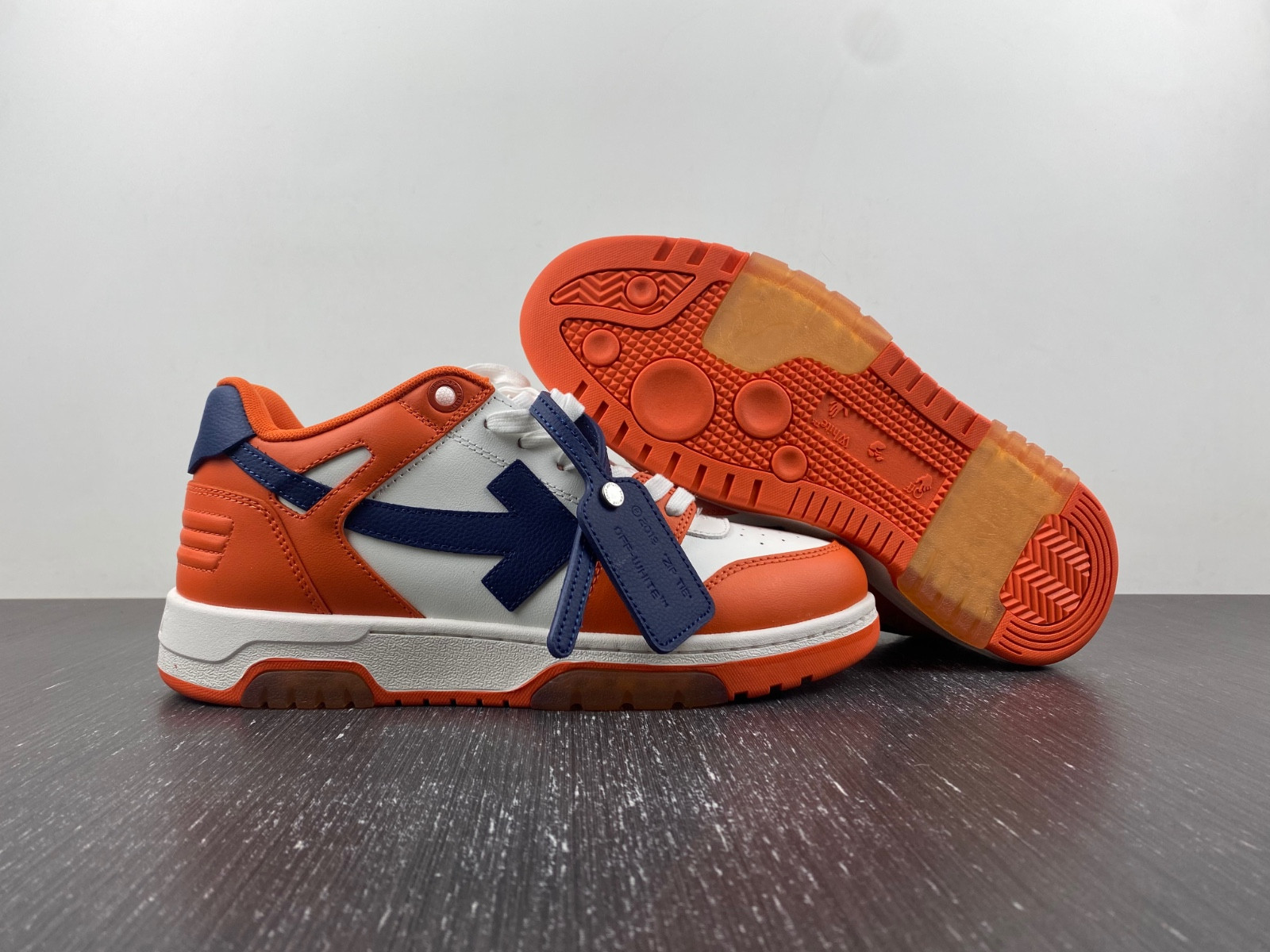 of™ c/o virgil abloh out of office low-top leather sneakers ‘ooo“ of™ c/o virgil abloh out of office low-top leather sneakers ‘ooo“