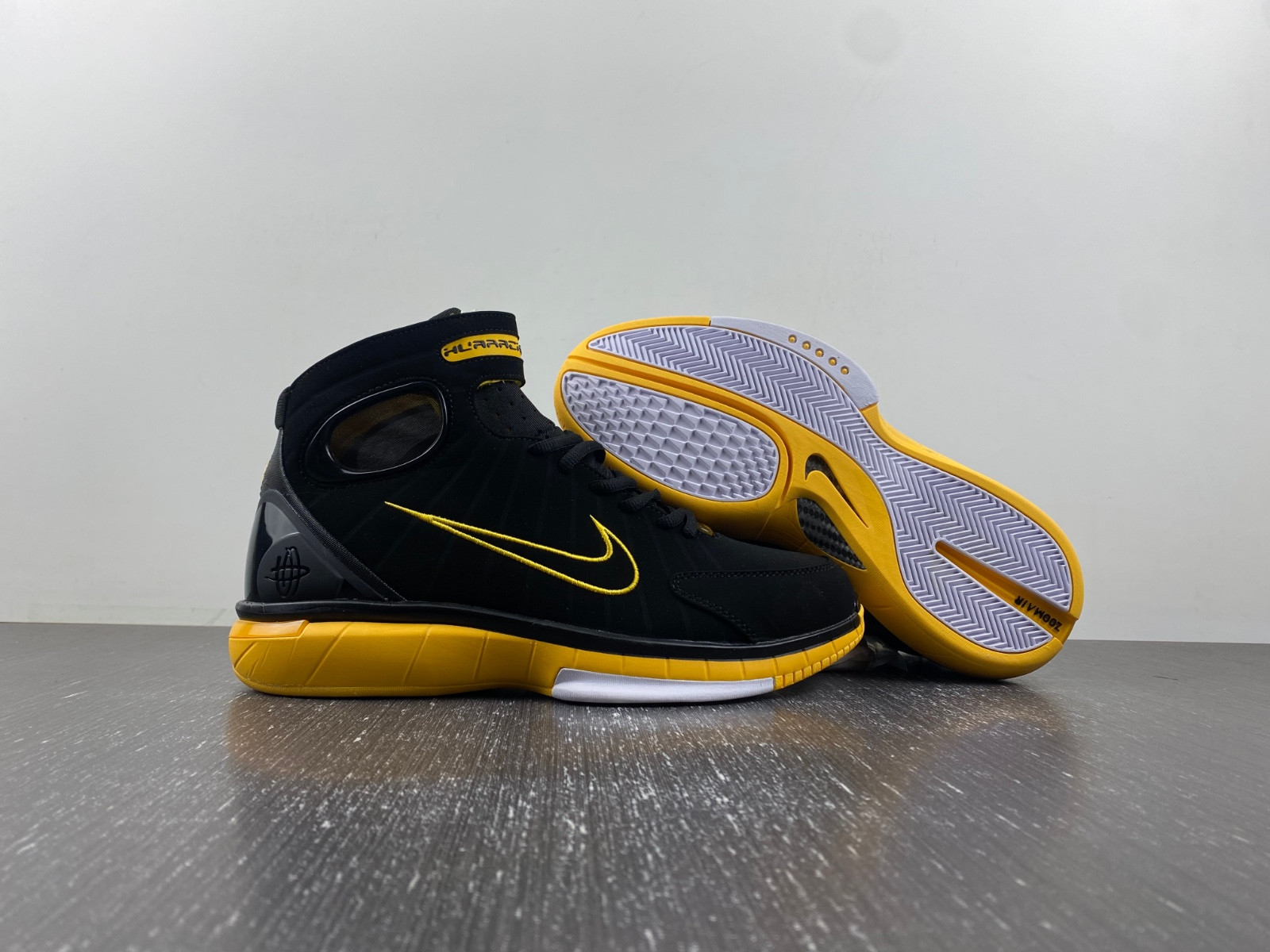 nike air zoom huarache 2k4 ''black maize'' 308475-003 nike air zoom huarache 2k4 ''black maize'' 308475-003