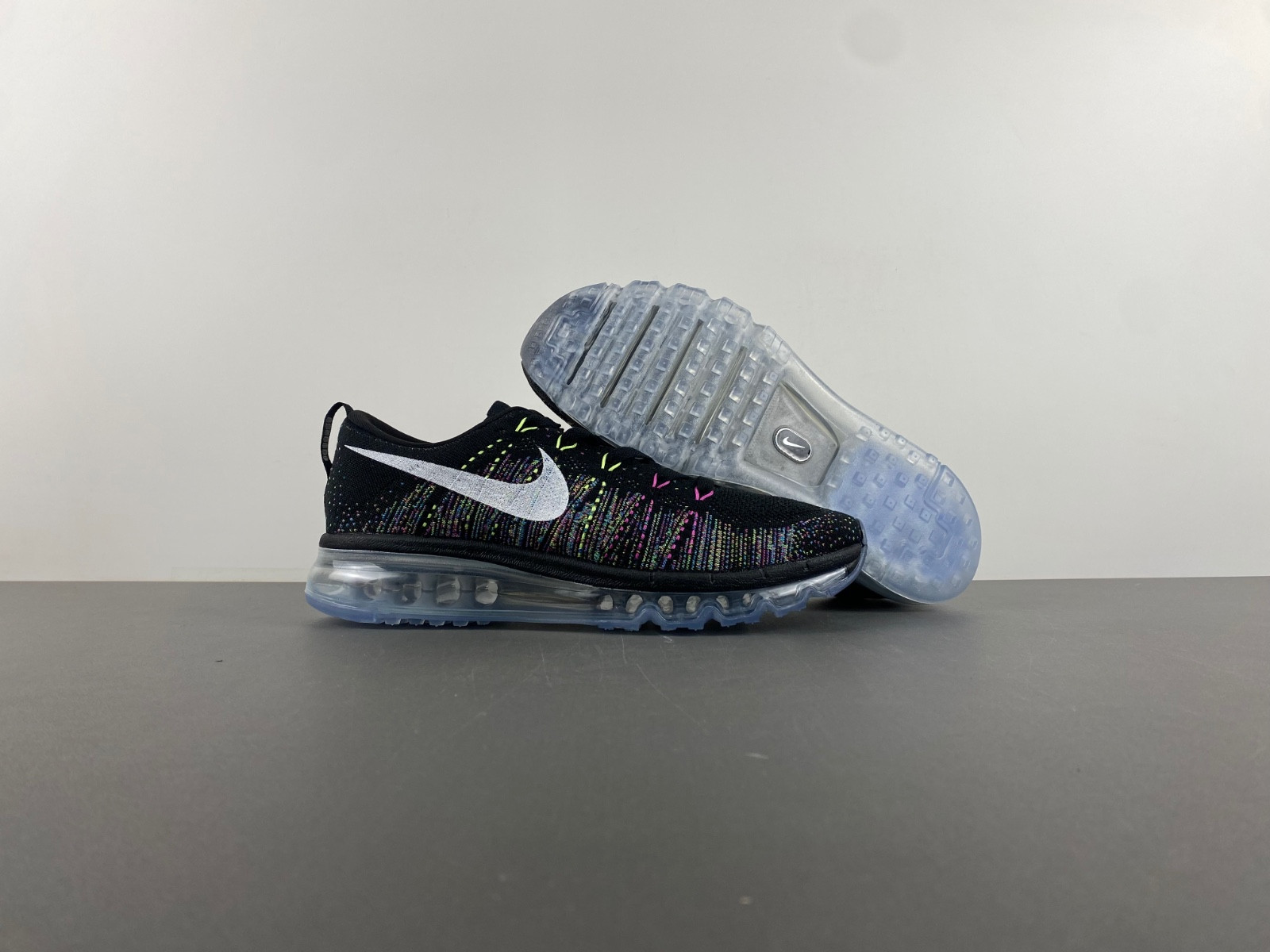 Nike Flyknit Air Max Black Multi-Color Men''s 620469-015 Nike Flyknit Air Max Black Multi-Color Men''s 620469-015