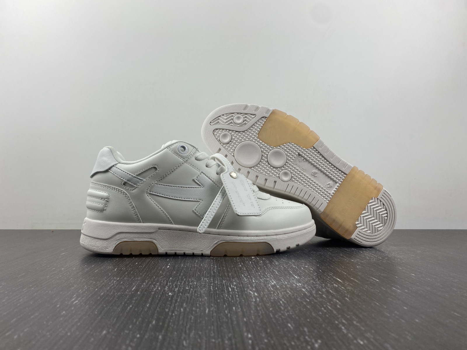 of™ c/o virgil abloh out of office low-top leather sneakers ‘ooo“ of™ c/o virgil abloh out of office low-top leather sneakers ‘ooo“