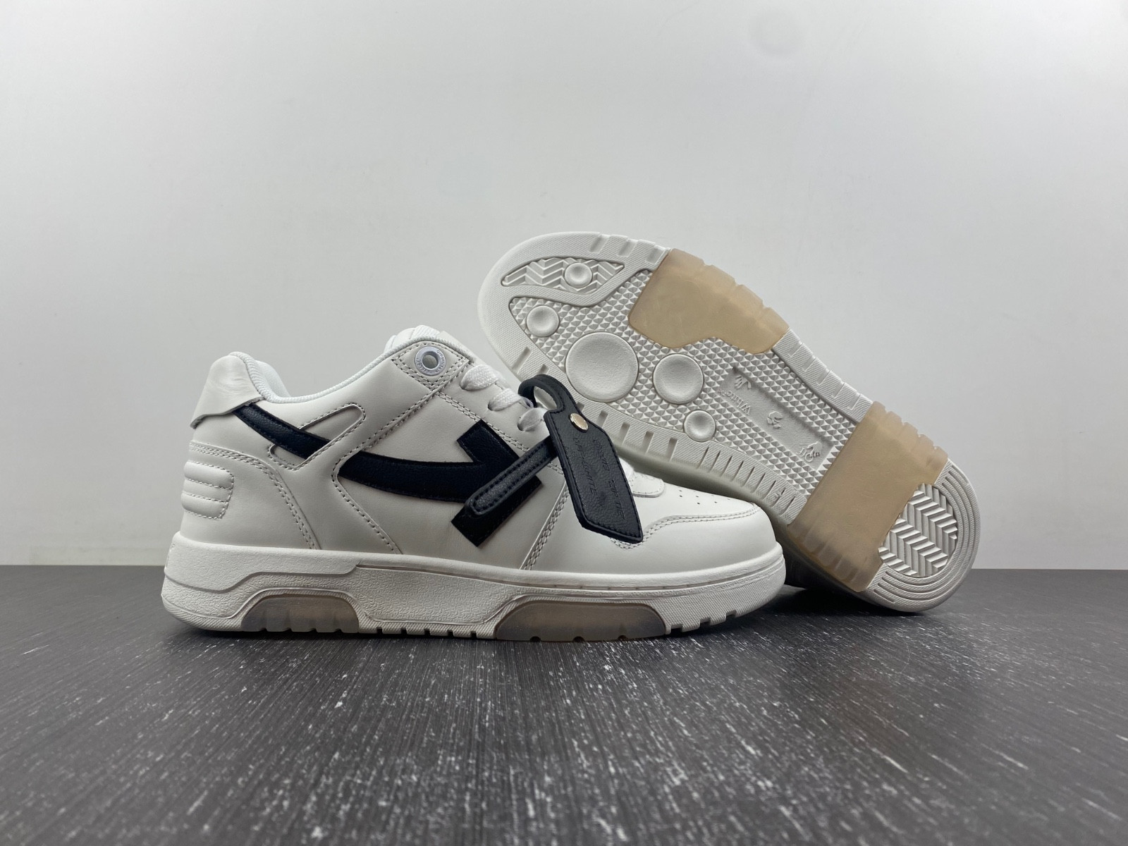 of™ c/o virgil abloh out of office low-top leather sneakers ‘ooo“ of™ c/o virgil abloh out of office low-top leather sneakers ‘ooo“