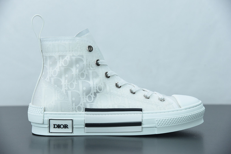 dio* b23 oblique high-top white sneaker dio* b23 oblique high-top white sneaker
