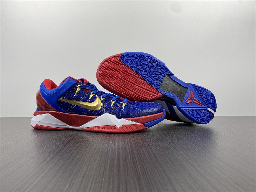 nike zoom kobe vii rlx red blue metallic gold 488371-406 nike zoom kobe vii rlx red blue metallic gold 488371-406