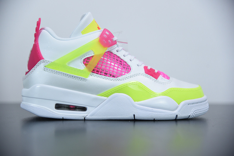 air jordan 4 girls lemon venom pink blast cv7808-100 air jordan 4 girls lemon venom pink blast cv7808-100