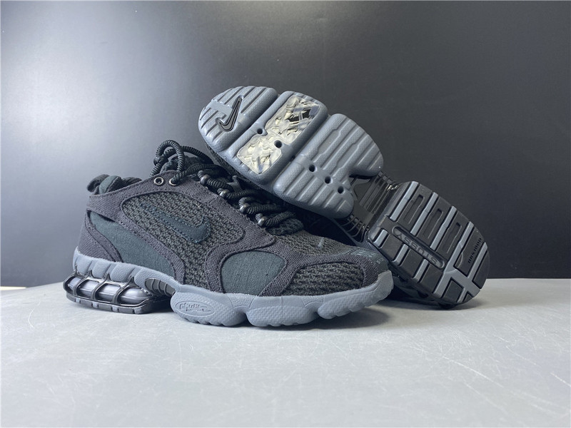stussy x nike zoom spiridon cage 2 “black/cool grey” cu1854-001 stussy x nike zoom spiridon cage 2 “black/cool grey” cu1854-001