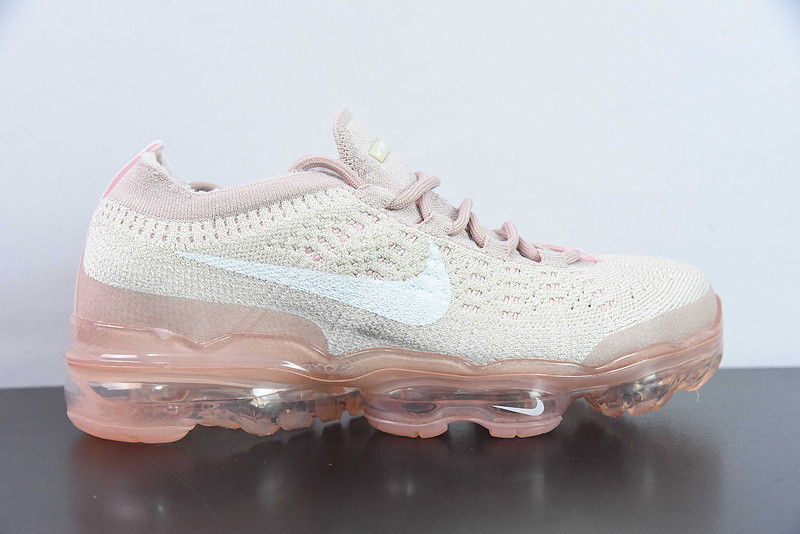 nike vapormax 2023 flyknit w "oatmeal/pearl pink" dv6840-101 nike vapormax 2023 flyknit w "oatmeal/pearl pink" dv6840-101