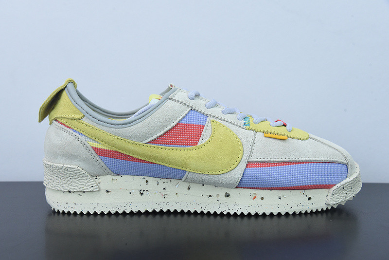 union x nike cortez yellow purple red dr1413-100 union x nike cortez yellow purple red dr1413-100