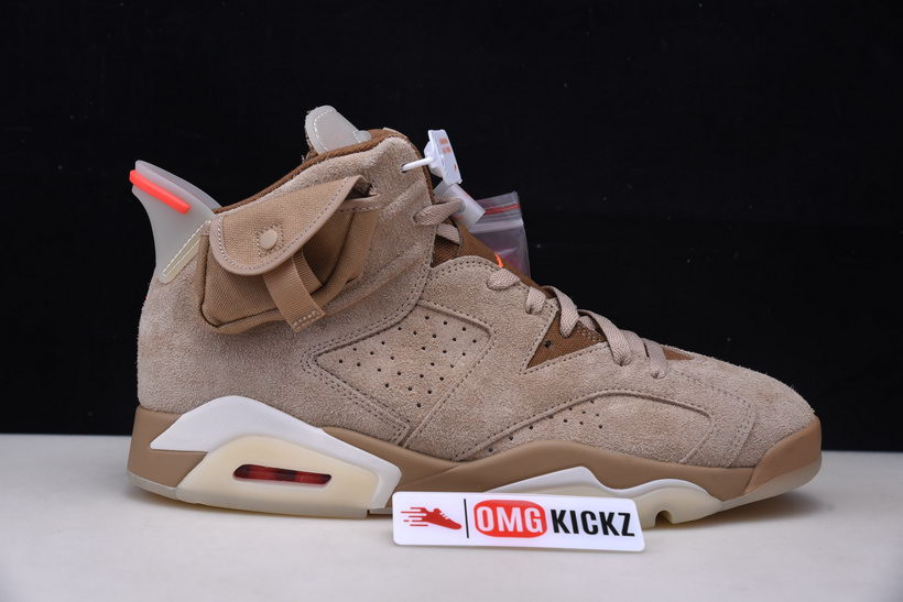 travis scott x air jordan 6 “british khaki ” dh0690-200 travis scott x air jordan 6 “british khaki ” dh0690-200